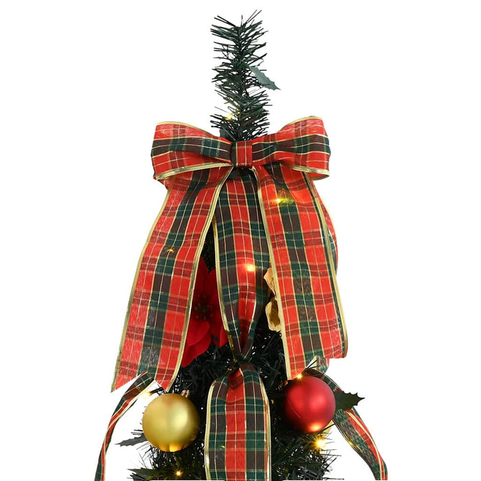 Kunstig juletre med 50 LED med stativ grønn 120 cm PVC