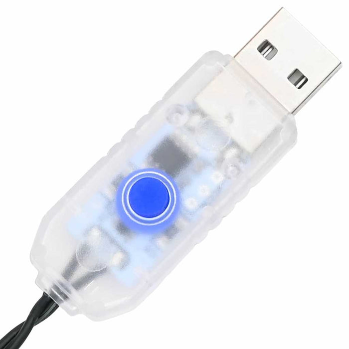 Kunstig juletre med 50 LED med stativ grønn 120 cm PVC