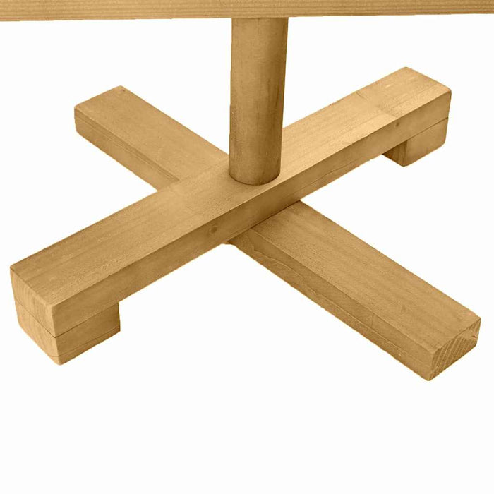 Trekjuletrær med stativ Brun 150 cm Heltre furu