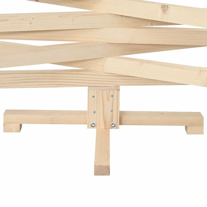 Juletre med stativ Naturlig 180 cm Heltre furu