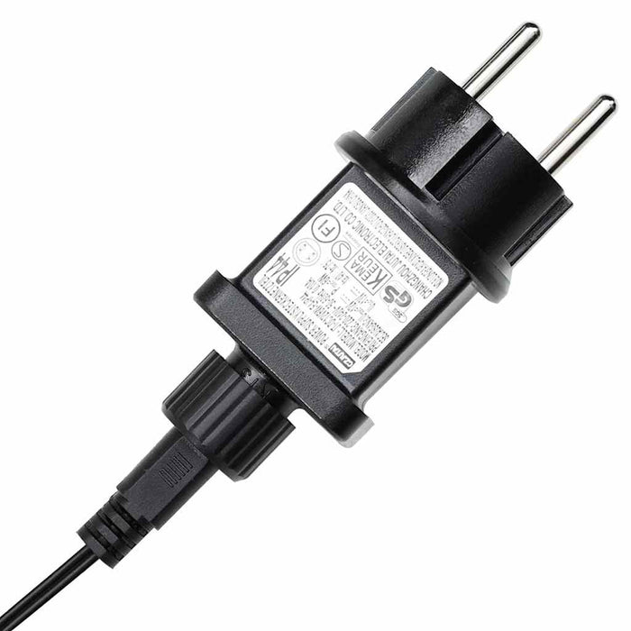 Kunstig juletre med dekorative strenglys grønn 210 cm PVC