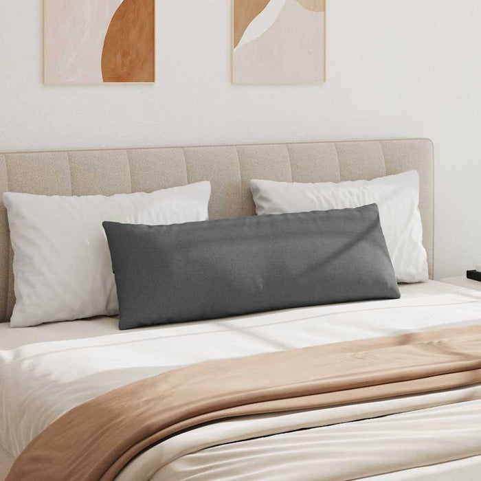 Sofaputer 2 pcs Mørkegrå 120 x 40 cm stoff