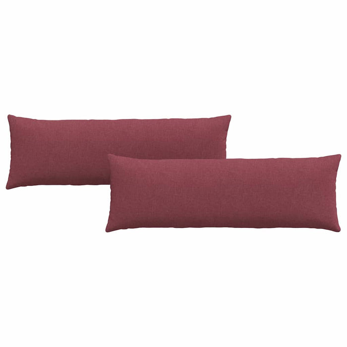 Sofaputer 2 pcs Vinrød 120 x 40 cm stoff