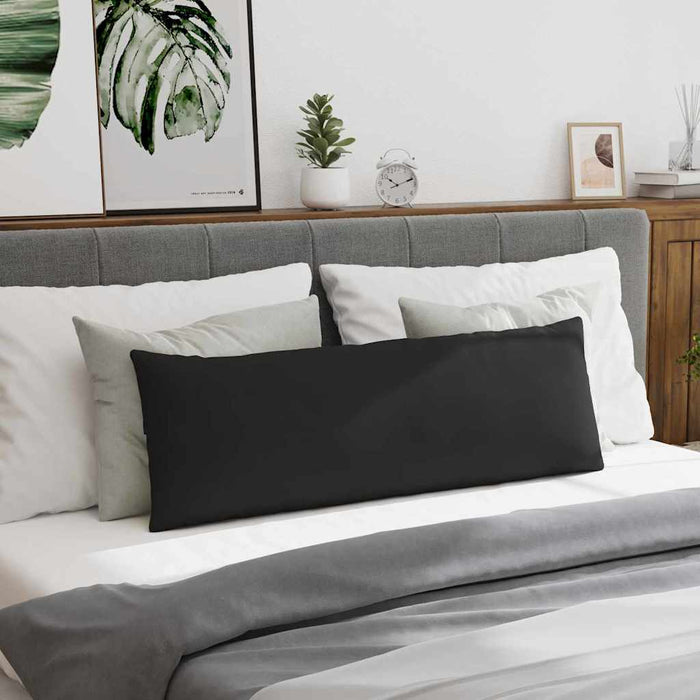 Sofaputer 2 pcs Svart 120 x 40 cm stoff