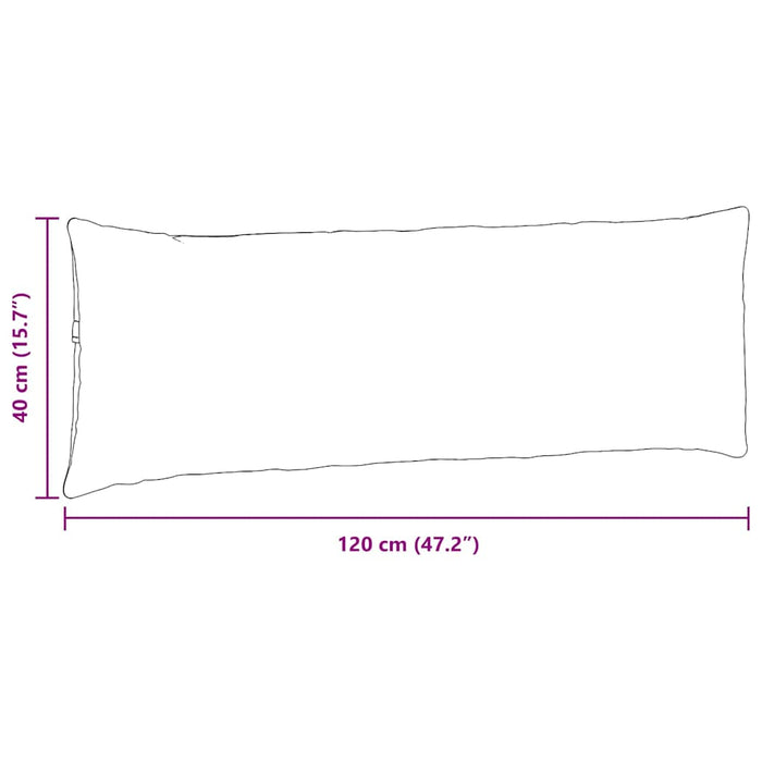 Sofaputer 2 pcs Krem 120 x 40 cm Corduroy stoff