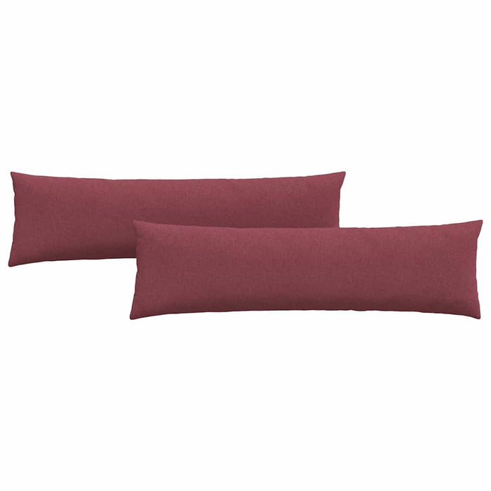 Sofaputer 2 pcs Vinrød 145 x 40 cm stoff