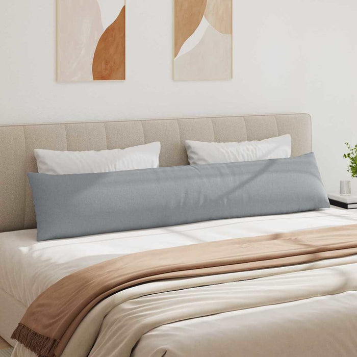Sofaputer 2 pcs Lysegrå 200 x 40 cm stoff