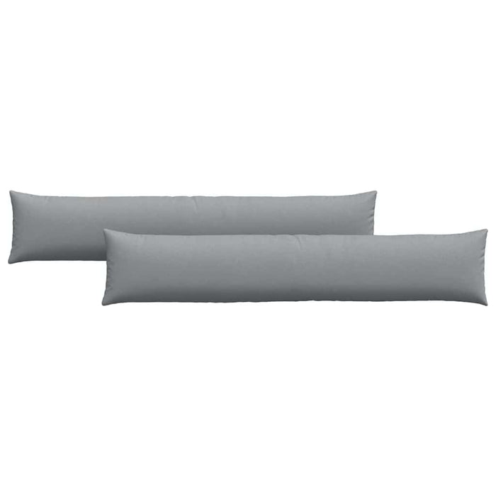 Sofaputer 2 pcs Lysegrå 200 x 40 cm stoff