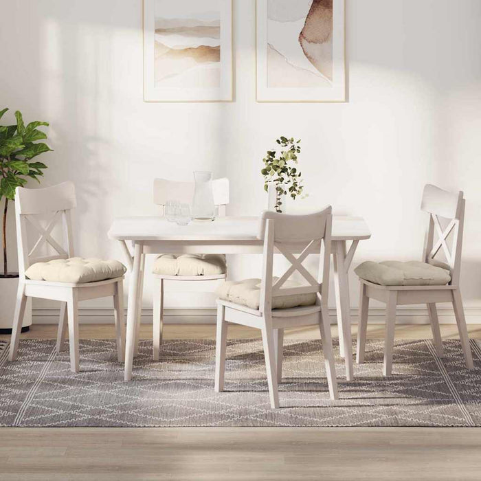 Seteputer 4 pcs Krem 40 x 40 cm Corduroy stoff