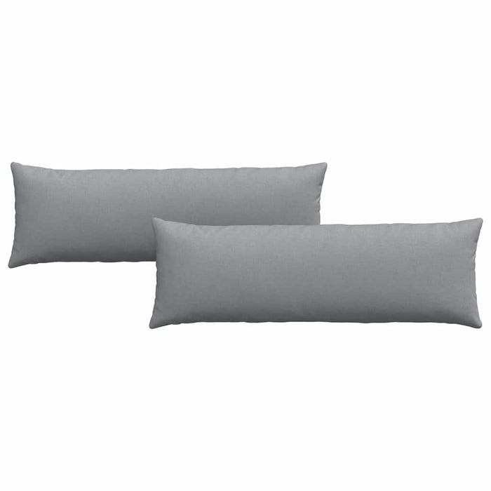 Sofaputer 2 pcs Lysegrå 120 x 40 cm stoff