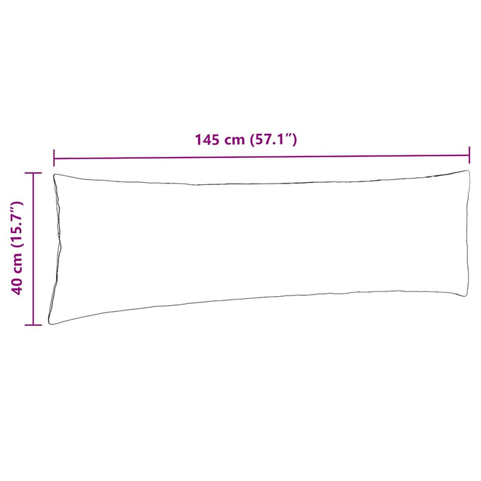 Sofaputer 2 pcs Blå 145 x 40 cm Corduroy stoff