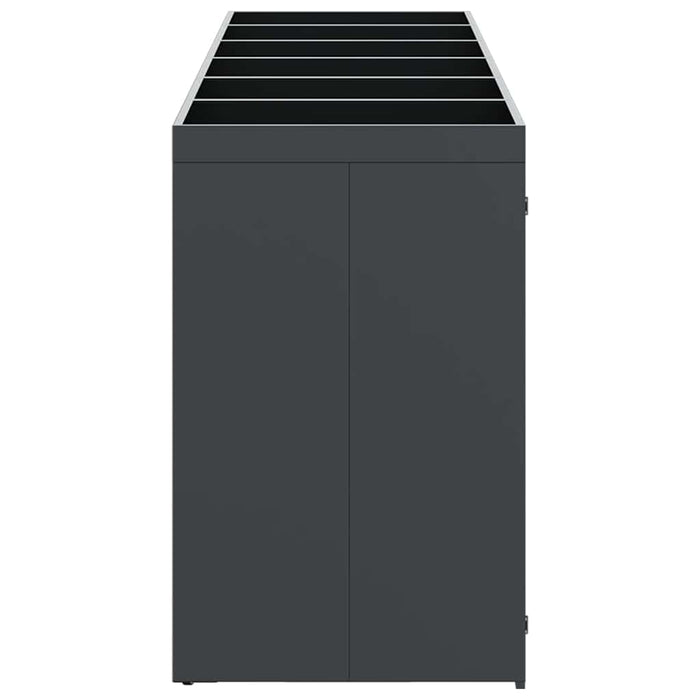 Oppbevaring for 3 søppelbøtter Antrasitt 340 x 77.5 x 115.5 cm