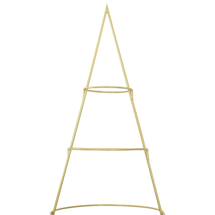 Metall juletre med stativ Gull 210 cm Pulverlakkert stål