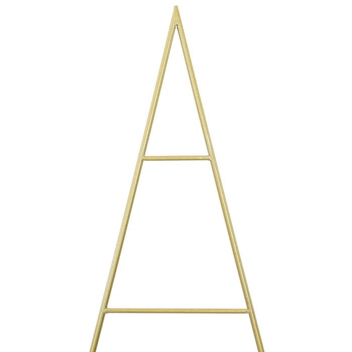 Metall juletre med stativ Gull 180 cm Pulverlakkert stål