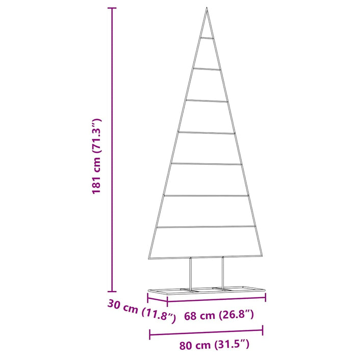 Metall juletre med stativ Gull 180 cm Pulverlakkert stål