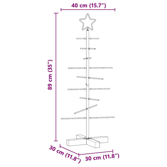 Metall juletre med stativ Svart 90 cm Pulverlakkert stål