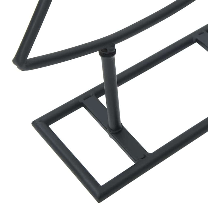 Metall juletre med stativ Svart 180 cm Stål