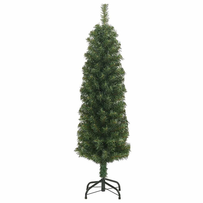 Kunstig juletre med LED -stripelys grønn 150 cm PVC