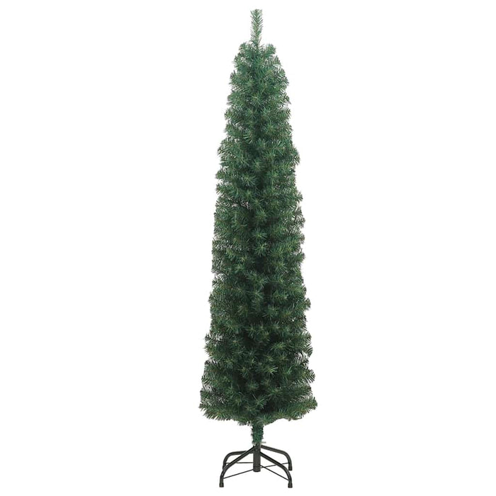 Kunstig juletre med LED -stripelys grønn 240 cm PVC