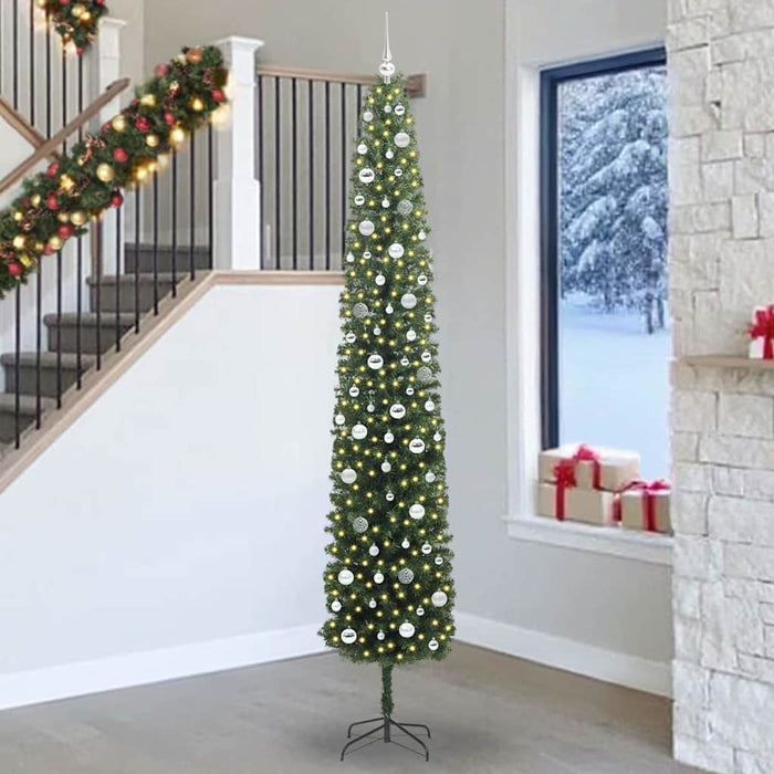 Kunstig juletre with LEDs grønn 270 cm PVC