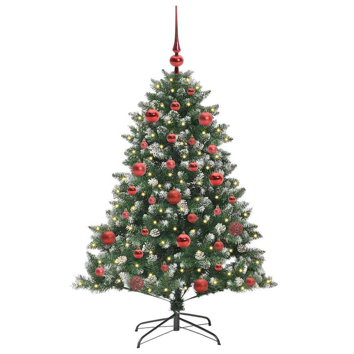 Kunstig juletre grønn 105 x 105 x 150 cm PVC og plast og stål