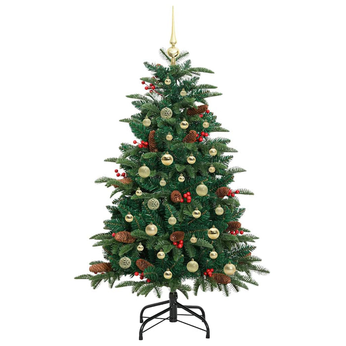 Kunstig juletre grønn 150 cm PVC og Metall og Plast