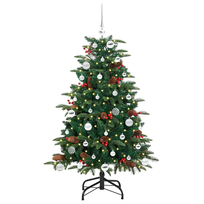 Kunstig juletre grønn 150 cm PVC og Metall og Plast