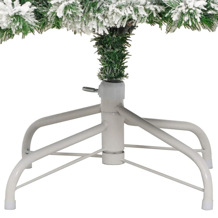 Kunstig sammensatt juletre Grønn og hvit 210 cm PVC