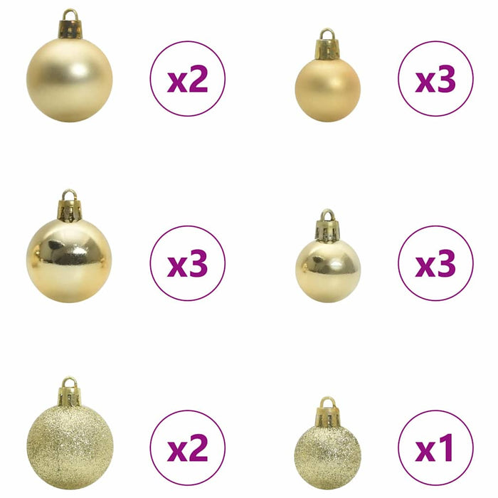 Kunstig juletre Grønn og hvit 120 cm PVC og metall