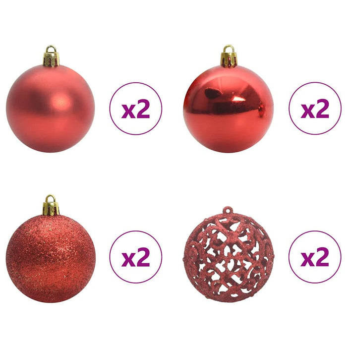 Kunstig juletre Grønn og hvit 120 cm PVC og metall