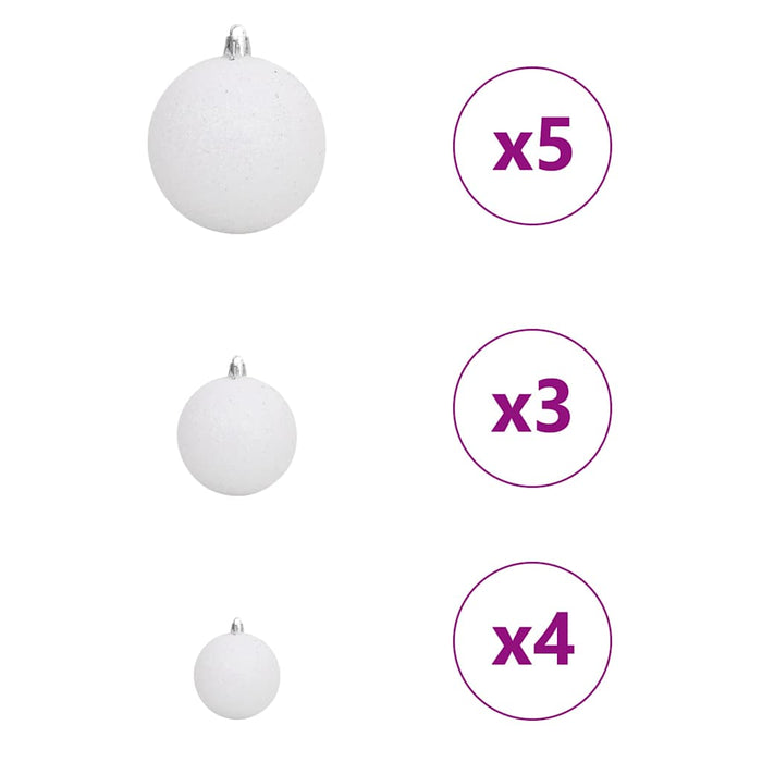 Kunstig juletre with Decorative String Lights grønn PVC