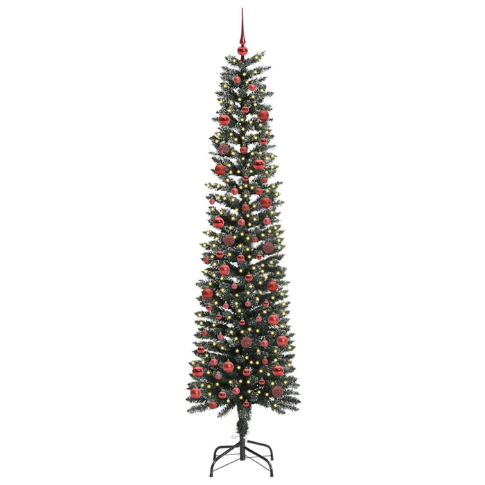 Kunstigjuletre med 300 LED grønn 58 x 58 x 210 cm PVC