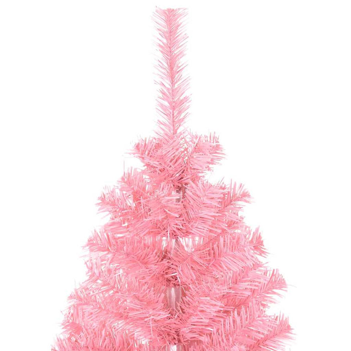Juletre med 150 LED med stativ Rosa 150 cm PVC