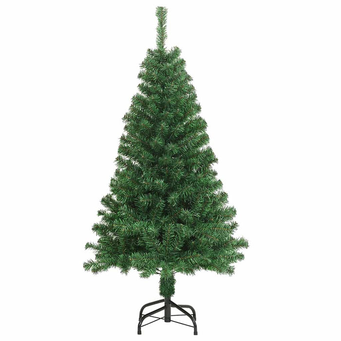 Kunstig juletre med 150 LED grønn 120 cm PVC og Stål og Plast