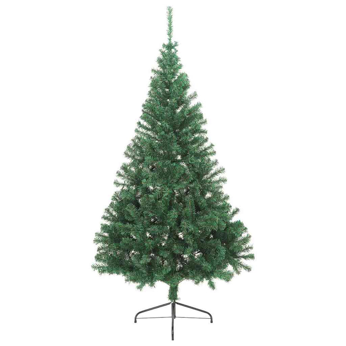 Kunstig Forhåndsopplyst Juletre med 300 LED grønn 210 cm PVC
