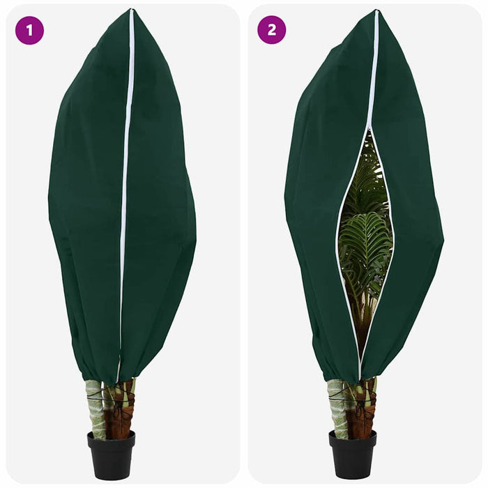 Frostbeskyttelse Plantefleece Dekker 5 pcs grønn 1,55 x 1 m