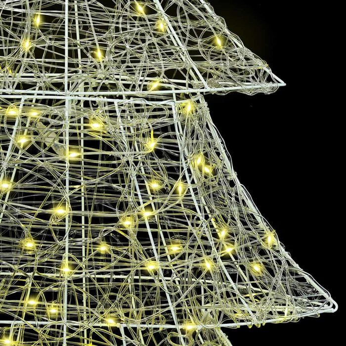 Juletre med 240 LED Varmhvit 180 cm Akryl