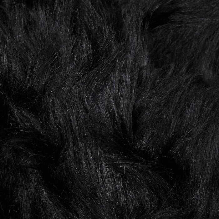 Falskt Saueskinn Teppe Svart 100 x 200 cm Polyester