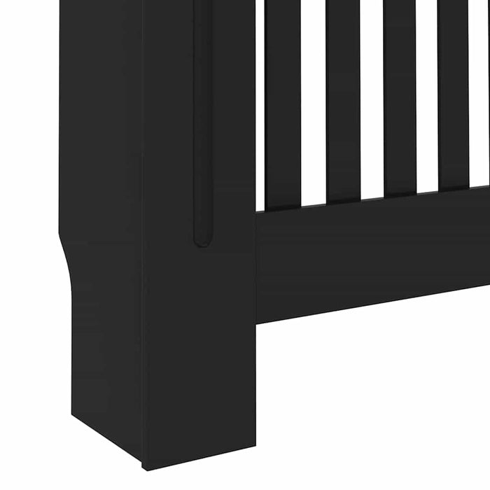 Radiator Deksel 2 pcs Svart 172 x 19 x 81.5 cm Konstruert tre