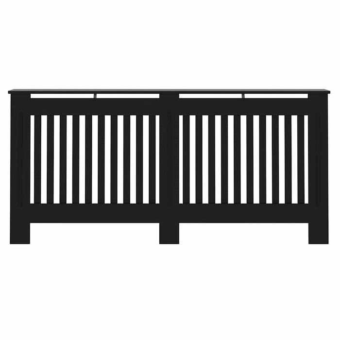 Radiator Deksel 2 pcs Svart 172 x 19 x 81.5 cm Konstruert tre