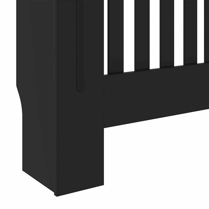 Radiator Deksel 2 pcs Svart 78 x 19 x 81.5 cm Konstruert tre