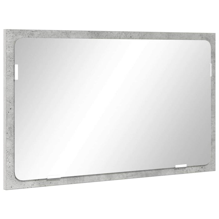 Baderomsinnredningssett med skuff Betonggrå Konstruert tre