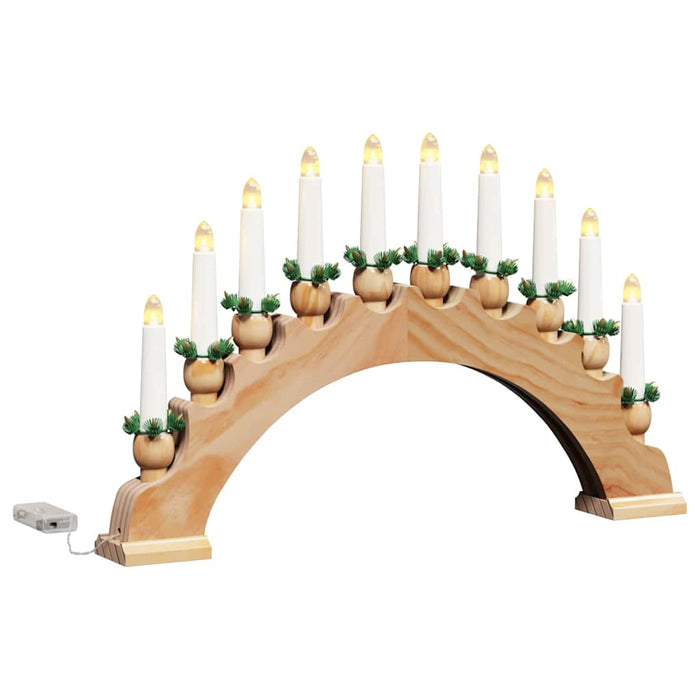Julelys Bue med 10 LED Lys 3 pcs Brun 47 x 5 x 29 cm