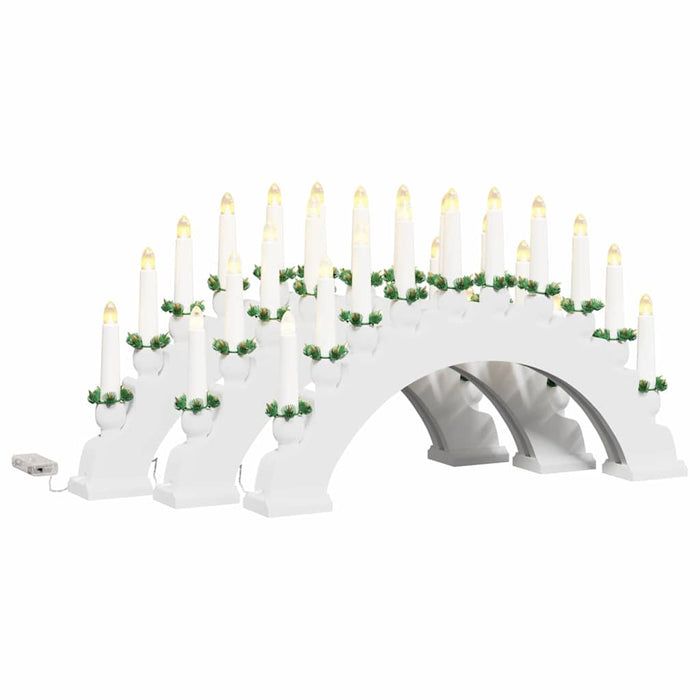 Julelys Bue med 10 LED Lys 3 pcs Hvit 47 x 5 x 29 cm