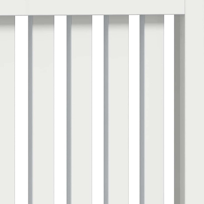 Radiator Deksel Høyglanset hvit 112 x 19 x 81,5 cm