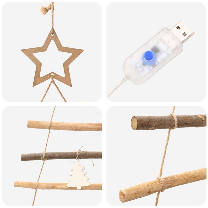 Juletre med 100 LED Naturlig 180 cm heltre ask