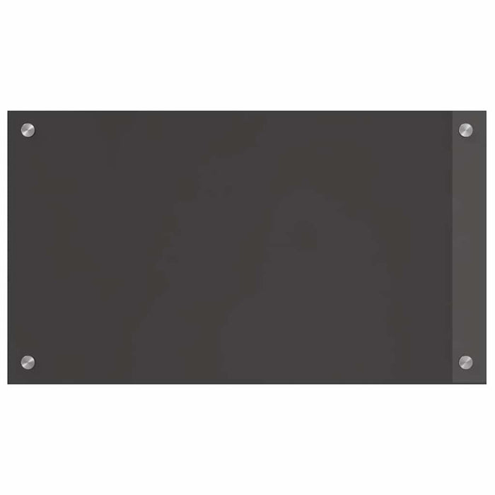 Kjøkkenbakplate 2 pcs Mørkegrå 70 x 40 cm herdet glass