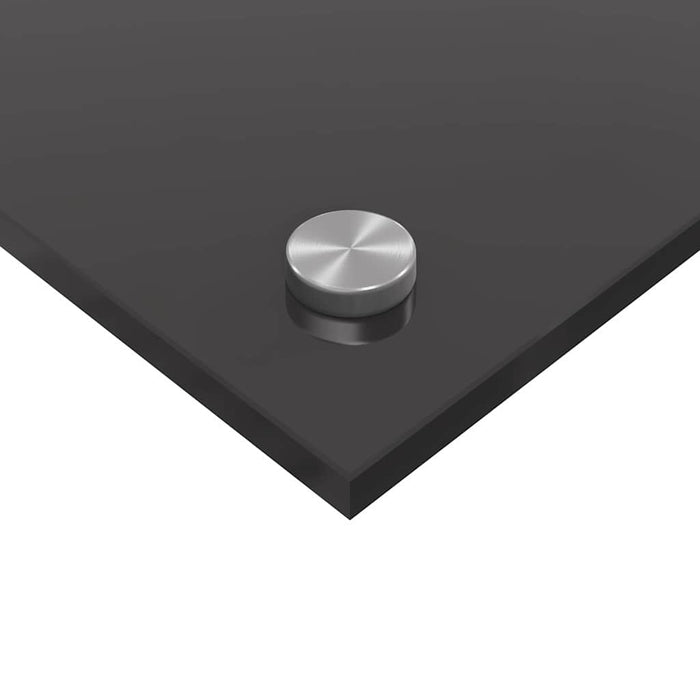 Kjøkkenbakplate 2 pcs Mørkegrå 70 x 60 cm herdet glass