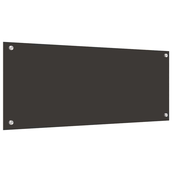 Kjøkkenbakplate 2 pcs Mørkegrå 100 x 40 cm herdet glass