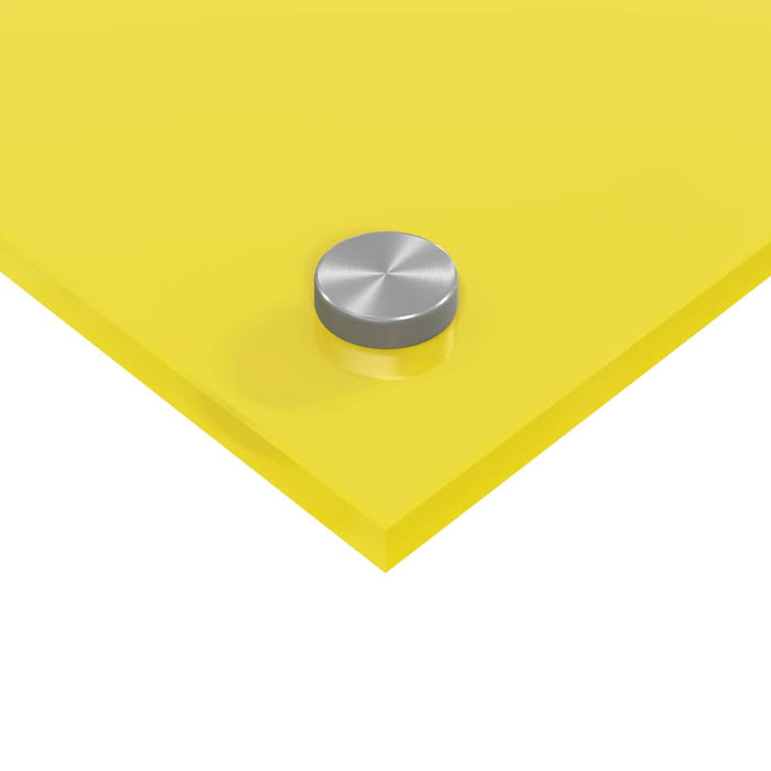 Kjøkkenbakplate 2 pcs Gul 100 x 50 cm herdet glass